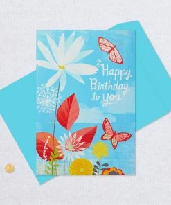 Hallmark 16" Joyful Butterflies Pop-Up Jumbo Birthday Card -Department Store Shop Joyful Butterflies Pop Up Birthday Card 1299CBG1010 06