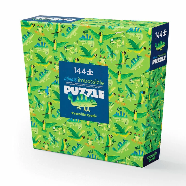 Crocodile Creek Jungle Jive Almost Impossible 144-Piece Puzzle 1 Crocodile Creek Jungle Jive Almost Impossible 144-Piece Puzzle