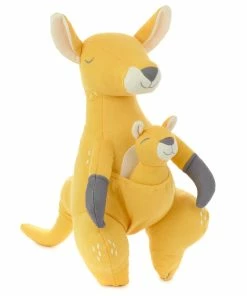 Hallmark Kangaroo And Baby Joey Stuffed Animal And Rattle Set