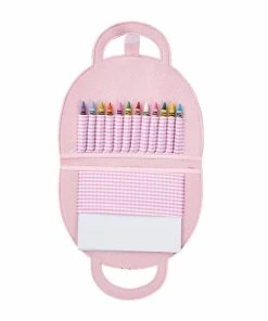 Mud Pie Kids Rainbow Art Folio Case -Department Store Shop Kids Felt Rainbow Art Case With Crayons and Paper 12600208R 02