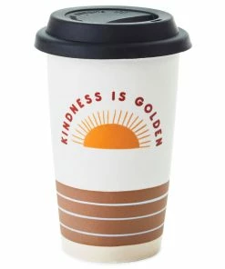 Hallmark Kindness Is Golden Ceramic Travel Mug, 9 Oz.