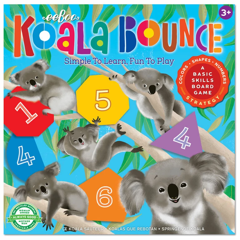 Eeboo Koala Bounce Board Game 1 Eeboo Koala Bounce Board Game