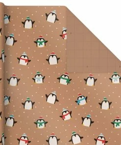 Hallmark Kraft Assorted 4-Pack Christmas Wrapping Paper, 88 Sq. Ft. 12 Hallmark Kraft Assorted 4-Pack Christmas Wrapping Paper, 88 Sq. Ft. -Department Store Shop Kraft Christmas Wrapping Paper for Kids JXW1085 05