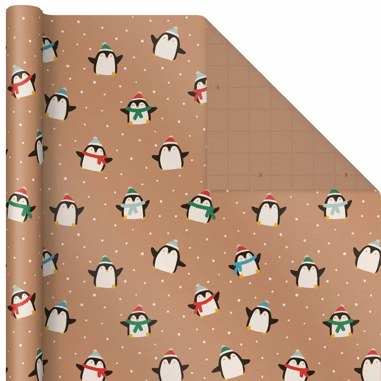 Hallmark Kraft Assorted 4-Pack Christmas Wrapping Paper, 88 Sq. Ft. 5 Hallmark Kraft Assorted 4-Pack Christmas Wrapping Paper, 88 Sq. Ft. - Image 5