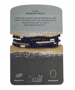 Lapis Stone Of Truth Beaded Wrap Jewelry