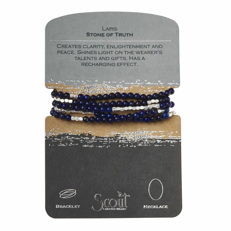 Lapis Stone Of Truth Beaded Wrap Jewelry 1 Lapis Stone Of Truth Beaded Wrap Jewelry