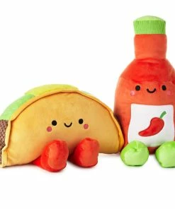 Hallmark Large Better Together Taco And Hot Sauce Magnetic Plush, 16"