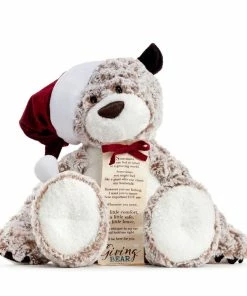 Large Giving Bear In Santa Hat Stuffed Animal, 16"