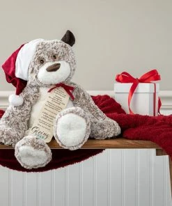 Large Giving Bear In Santa Hat Stuffed Animal, 16" 5 Large Giving Bear In Santa Hat Stuffed Animal, 16" -Department Store Shop Large Giving Bear in Santa Hat Stuffed Animal 5004770063 03