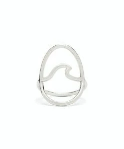 Pura Vida Statement Wave Silver Ring, Size 6