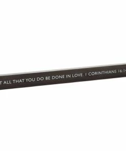 Hallmark Be Done In Love Scripture Quote Wood Sign, 23.5x2