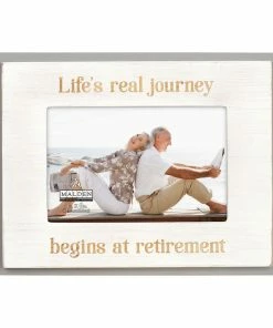 Malden Life's Journey Begins At Retirement Wood Picture Frame, 4x6