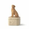 Willow Tree Light Brown Dog Figurine Keepsake Box