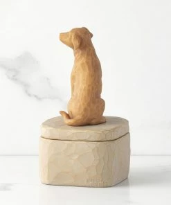 Willow Tree Light Brown Dog Figurine Keepsake Box 5 Willow Tree Light Brown Dog Figurine Keepsake Box -Department Store Shop Light Brown Dog Figurine Keepsake Box 28176 03