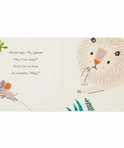 Hallmark The Lion And The Mouse Board Book And Lion Lovey Blanket Set -Department Store Shop Lion Lovey Blanket Lion Mouse Kindness Board Book Set 1BBY4783 05