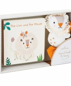Hallmark The Lion And The Mouse Board Book And Lion Lovey Blanket Set -Department Store Shop Lion Lovey Blanket Lion Mouse Kindness Board Book Set 1BBY4783 07