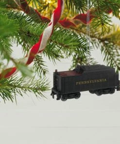Hallmark Lionel® Pennsylvania K4 Tender Metal Ornament -Department Store Shop Lionel Trains Black Engine Keepsake Ornament 2199QXI6377 02