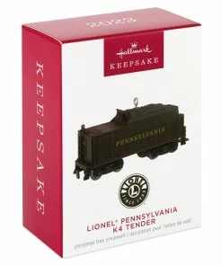 Hallmark Lionel® Pennsylvania K4 Tender Metal Ornament -Department Store Shop Lionel Trains Black Engine Keepsake Ornament 2199QXI6377 04