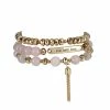 Soul Stacks Live With Love Beaded Stretch Bracelets, Set Of 3