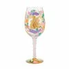 Lolita Happy 70th Birthday Handpainted Wine Glass, 15 Oz.