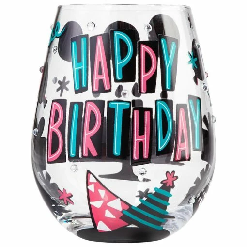 Lolita® Happy Birthday Handpainted Stemless Wine Glass, 20 Oz. 3 Lolita® Happy Birthday Handpainted Stemless Wine Glass, 20 Oz. -Department Store Shop Lolita Happy Birthday Handpainted Stemless Wine Glass 20 oz root 6000227 6000227 1470 1.jpg Source Image