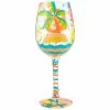 Lolita® Here Comes Summer Handpainted Wine Glass, 15 Oz.