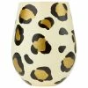 Enesco Lolita Leopard Handpainted Stemless Wine Glass, 20 Oz.