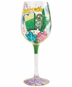 Lolita® May Birthday Month Handpainted Wine Glass, 15 Oz.
