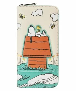 Loungefly Peanuts Snoopy And Woodstock Zip-Around Wallet
