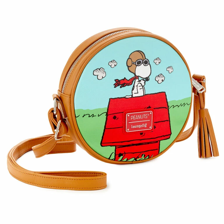 Loungefly Peanuts Snoopy Vs. The Red Baron Crossbody Bag 1 Loungefly Peanuts Snoopy Vs. The Red Baron Crossbody Bag