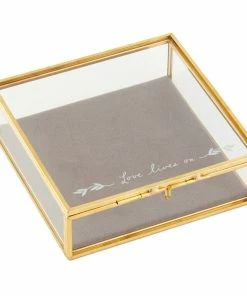 Hallmark Love Lives On Glass Memory Box, 5x5