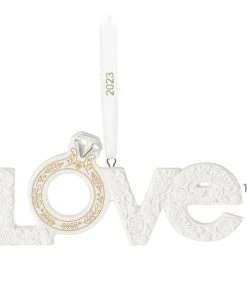 Hallmark We're Engaged! 2023 Porcelain Ornament -Department Store Shop Love With Engagement Ring Keepsake Ornament 1999QHX3077 03