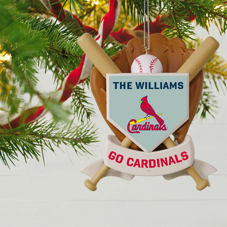 MLB Baseball Personalized Ornament, Cardinals™ 2 MLB Baseball Personalized Ornament, Cardinals™ - Image 2