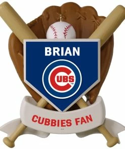 MLB Baseball Personalized Ornament, Cubs™ -Department Store Shop MLB Baseball Personalized Ornament Cubs 2499QHE1913B102 03