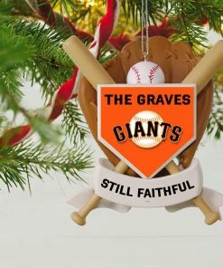 MLB Baseball Personalized Ornament, Giants™ -Department Store Shop MLB Baseball Personalized Ornament Giants 2499QHE1913B108 02