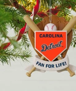 MLB Baseball Personalized Ornament, Tigers™ -Department Store Shop MLB Baseball Personalized Ornament Tigers 2499QHE1913B103 02