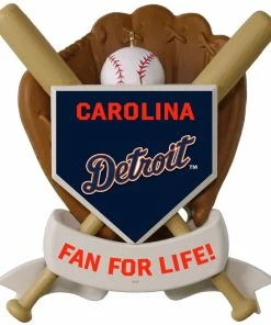 MLB Baseball Personalized Ornament, Tigers™ -Department Store Shop MLB Baseball Personalized Ornament Tigers 2499QHE1913B103 03