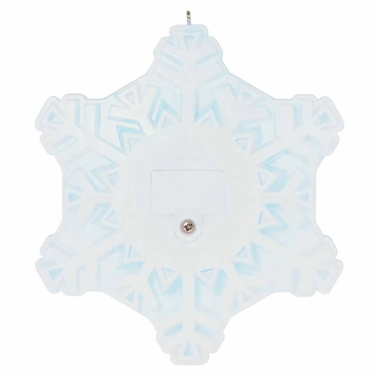 Hallmark Magic Sparkling Snowflake Script Text Personalized Ornament With Light 4 Hallmark Magic Sparkling Snowflake Script Text Personalized Ornament With Light - Image 4