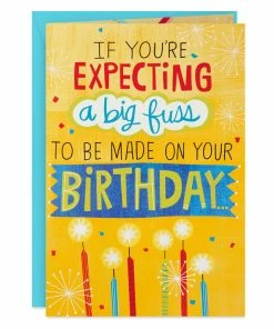 Hallmark 16" Make A Fuss Cake Pop-Up Jumbo Birthday Card