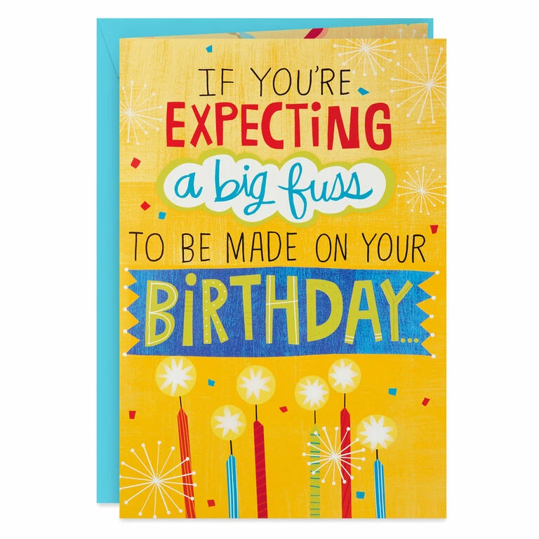 Hallmark 16" Make A Fuss Cake Pop-Up Jumbo Birthday Card 1 Hallmark 16" Make A Fuss Cake Pop-Up Jumbo Birthday Card