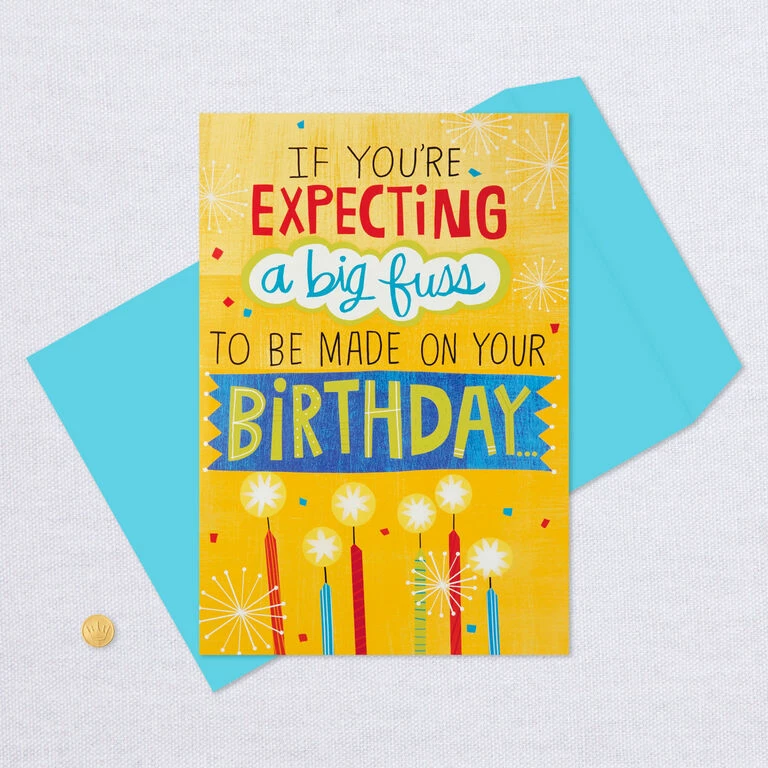 Hallmark 16" Make A Fuss Cake Pop-Up Jumbo Birthday Card 6 Hallmark 16" Make A Fuss Cake Pop-Up Jumbo Birthday Card - Image 6