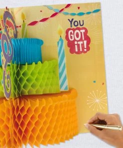 Hallmark 16" Make A Fuss Cake Pop-Up Jumbo Birthday Card 15 Hallmark 16" Make A Fuss Cake Pop-Up Jumbo Birthday Card -Department Store Shop Make a Fuss Cake Jumbo Birthday Card 1499CBG1008 07