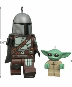 Hallmark The Mandalorian™ And Grogu™ LEGO® Star Wars™ Minifigure Ornaments, Set Of 2 -Department Store Shop Mandalorian Grogu LEGO Minifig Keepsake Ornaments 2499QXI7079 03