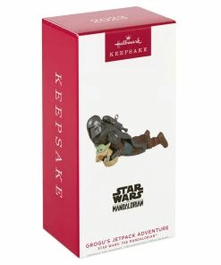 Hallmark Star Wars: The Mandalorian™ Grogu's Jetpack Adventure Ornament -Department Store Shop Mandalorian and Grogu Flying Keepsake Ornament 2499QXI7107 04