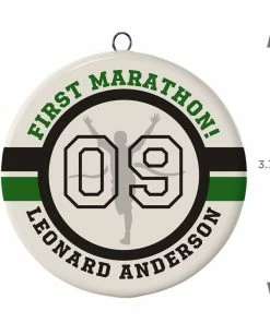 Marathon Ceramic Circle Personalized Ornament 8 Marathon Ceramic Circle Personalized Ornament -Department Store Shop Marathon Ceramic Circle Personalized Ornament 1999QHE1711B111 03