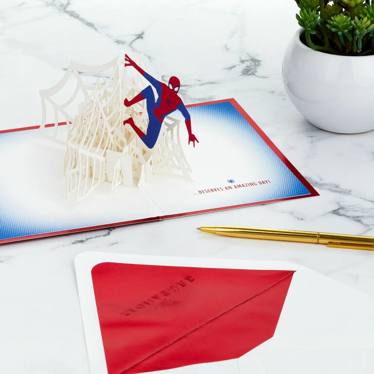 Hallmark Marvel Spider-Man You Deserve An Amazing Day 3D Pop-Up Card 7 Hallmark Marvel Spider-Man You Deserve An Amazing Day 3D Pop-Up Card - Image 7