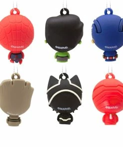 Mini Marvel Super Heroes Shatterproof Hallmark Ornaments, Set Of 6 -Department Store Shop Marvel Super Heroes Miniature Christmas Ornaments Set of 6 2HCM9228 06