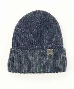 Britt’s Knits Navy Blue Ribbed Knit Men's Beanie Hat