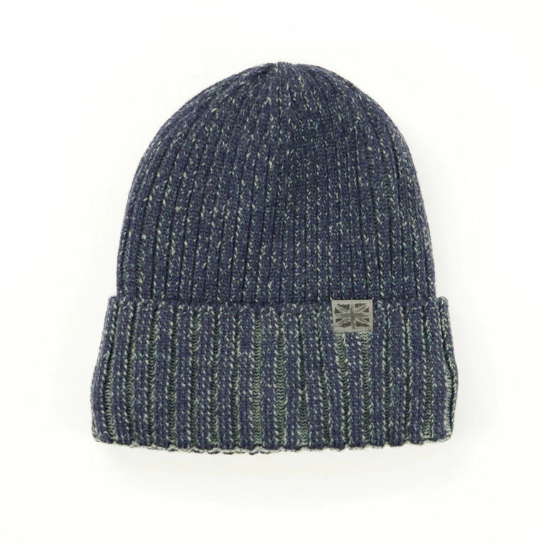 Britt’s Knits Navy Blue Ribbed Knit Men's Beanie Hat 1 Britt’s Knits Navy Blue Ribbed Knit Men's Beanie Hat