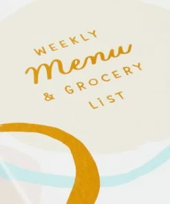 Hallmark Weekly Menu And Grocery List Memo Pad Set In Folio -Department Store Shop Menu and Shopping List Memo Pad Set in Folio 1HWJ3804 04